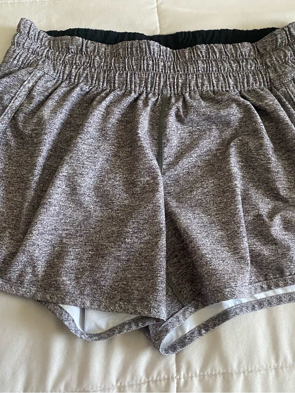lululemon athletica Heather Gray Run Shorts